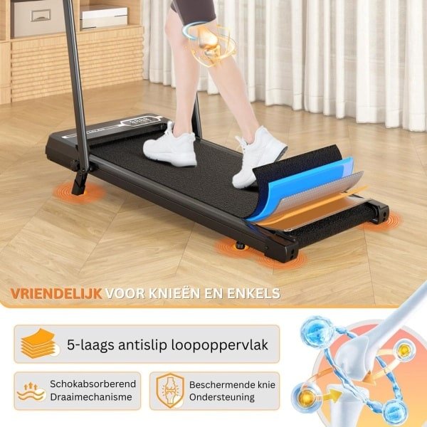 Thuys - Loopband Inklapbaar - Wandelband Fitness - Treadmill