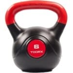 Toorx Fitness PVC Kettlebell - Gewicht - 6 kg - Krachttraining - Rood - Zwart