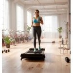 Treadmill 3-in-1 inklapbaar met helling 12%, 6 km/u, stille loopband voor thuis en kantoor, draagbaar met afstandsbediening en LED-display - Altameubel
