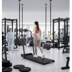 Treadmill Incline Elektrisch 12 km/h - Inklapbare Loopband met 6% Hellingshoek, 1400 W Borstelloze Motor, Superbreed Loopvlak, LCD-Display, Lichtgewicht & Draagbare Loopband voor Thuis en Kantoor - Altameubel