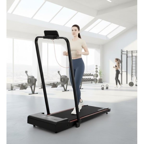 Treadmill Inklapbaar Met 5% Helling - 12 km/u Elektrische Loopband 1400W - Compact & Fluisterstil - LCD Display - Hardlopen, Joggen & Wandelen - Thuisfitness - Model ZX2 - Altameubel