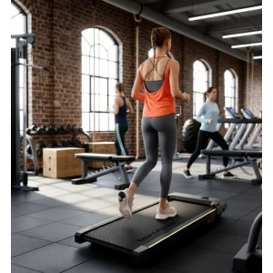 Treadmill / Loopband - Compact, Stil en Krachtig voor Thuis & Kantoor - 2,5 PK, 6-punts Schokdemping, Fitness App & Miit-Modus - Altameubel