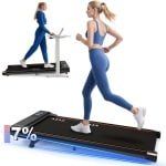 Treadmill - Loopband - Wandelpad - Treadmill Desk - Vouwbare Loopband - 7% Hellingshoek - 2,25 HP Motor - Stil Geluidsgedrag