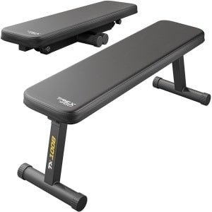Trex Sport TX-100B - Rechte fitnessbank - Voor krachttraining - Inklapbaar - 120 kg