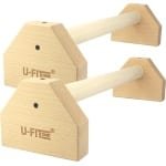 U Fit One Parallettes 50cm Push up Bars - Calisthenics - Push up grips - parallettes hout - Opdruksteunen - Opdruk steunen - Opdrukken - Dip bars - Fitness - Crossfit