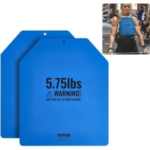VEVOR Gewichtsvestplaten Krachttraining Hardlooptraining 2,6kgx2 Halterschijven