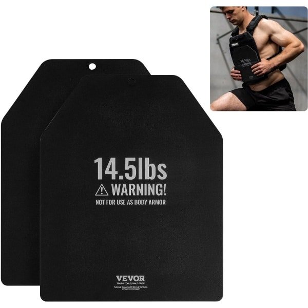 VEVOR Gewichtsvestplaten Krachttraining Hardlooptraining 2x6,58kg Halterschijven