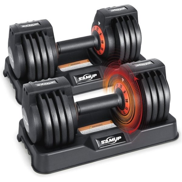 Verstelbare Dumbbell Set van 25/55 lbs - Perfect voor Thuis Workout en Krachttraining
