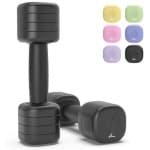 Verstelbare Halters voor Dames - Set van 2 Korte Dumbbells (1-2,5 kg) voor Thuis en Gym - Ideaal voor Krachttraining en Fitness