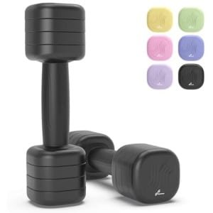 Verstelbare Halters voor Dames - Set van 2 Korte Dumbbells (1-2,5 kg) voor Thuis en Gym - Ideaal voor Krachttraining en Fitness
