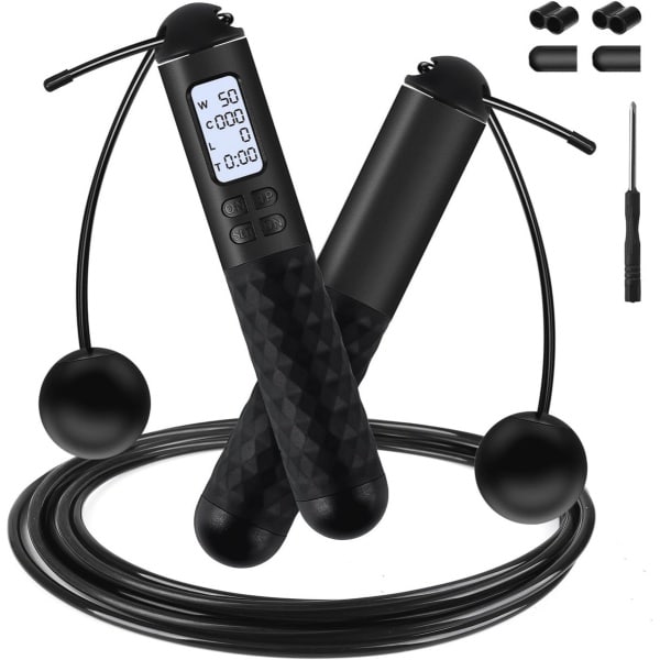 Verstelbare Speed Rope met Teller - Touwspringen voor Fitness, Boks en Crossfit