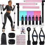 Verstelbare Weerstandsbanden voor Pilates Barset - Thuis Gym Yoga Stretch Krachttraining Fitness