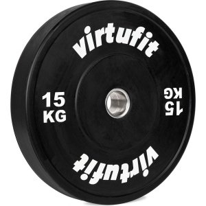 VirtuFit Bumper Plate - 50 mm - 15 kg - Olympische Halterschijf van Rubber - Duurzaam Materiaal - Schokabsorberende Bumper Plates - CrossFit & Krachttraining