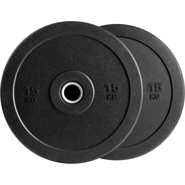 VirtuFit Hi-Temp Bumper Plates - 50 mm - 2 x 15 kg - Olympische Halterschijven van Rubber - Duurzaam Materiaal - Schokabsorberende Bumper Plates - CrossFit & Krachttraining