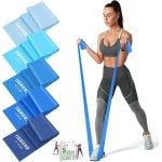 Weerstandsbanden Set voor Thuis Gym - 5 Niveaus voor Krachttraining, Pilates en Yoga