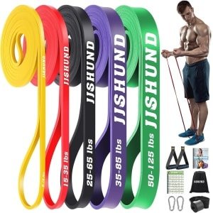 Weerstandsbanden voor Krachttraining en Lichaamsstretching - 5 Stuks