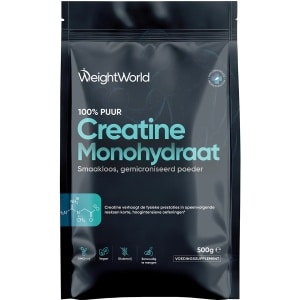 WeightWorld Creatine poeder - 500 g - Puur creatine monohydraat poeder - 165 doseringen