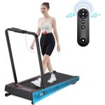 YEE RUN Loopband met 15% Elektrische hellingsverstelling - Inklapbaar Loopband - 1-12 km/u Snelheidsbereik - 2 in 1 - Walking Pad - met Afstandsbediening & LED-display - Veiligheidssleutel - Tablet-/telefoonhouder