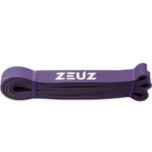 ZEUZ 1 Stuk Weerstandsband Elastiek voor Fitness & CrossFit - Resistance Stretch Power Bands voor Pull Ups, Krachttraining & Stretching - Paars