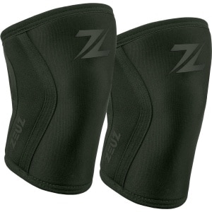 ZEUZ 2 Stuks Premium Knie Brace voor Fitness, CrossFit & Sporten - Knieband Braces - 7 mm - Legergroen - Maat L