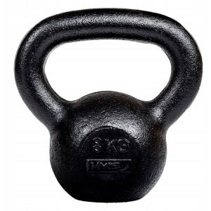 Zwaar Gietijzeren Kettlebell 8kg - Perfect voor Krachttraining