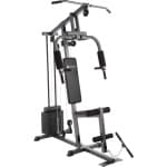tectake® Fitness Krachtstation - Home Gym - Pull up station - Geschikt voor alle niveaus - Voor diverse spiergroepen - Krachttraining - Power Tower - Grijs