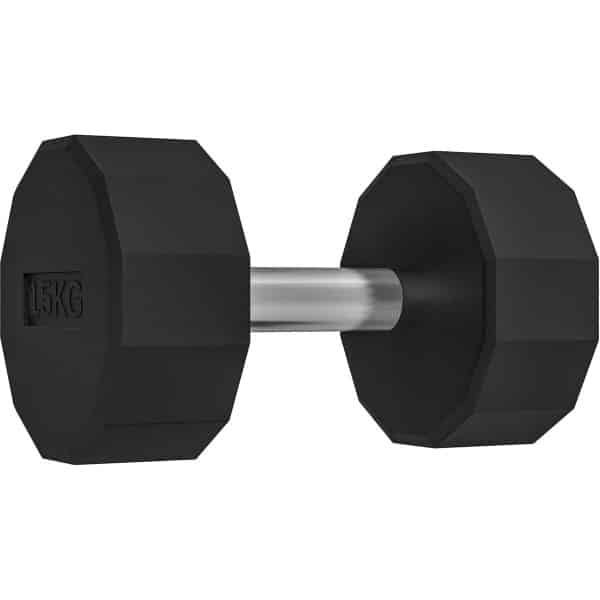 15 kg Korte Halter Set voor Krachttraining en Fitness - Antislip Grip