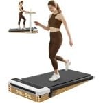 2-in-1 Loopband Onder Bureau met Helling voor Wandelen en Joggen