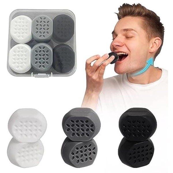 6 Stuks Kaakspieren voor Krachttraining - Kaakoefeningen voor Beginners tot Gevorderden