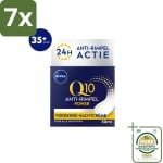 7 x NIVEA - Nachtcrème - Q10 POWER Anti-Rimpel - Voor alle huidtypen - Met Q10 & Creatine - 50 ml - Grootverpakking - Anti-rimpel Crème - Nachtcrème - Rimpelverlichting - Huidverzorging - Q10 Crème