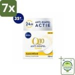 7 x NIVEA - Q10 POWER Dagcrème - Anti-Rimpel Crème - SPF 30 - Voor alle huidtypen - Met Q10 & Creatine - Collageenversterker - 50 ml - Grootverpakking - Anti-rimpel Crème - Dagcrème - NIVEA Q10 - Collageen Booster - SPF 30