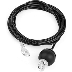 Allecta - Kabel voor krachttraining met katrol - Lengte 3,5 m - Fitness accessoire van roestvrij staal - Eenvoudig te installeren