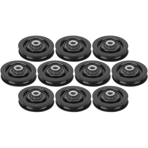 Allecta - Lager Katrol Wiel 10 stuks Nylon IJzer Fitness Home Gym Bijlagen Oefening Krachttraining Accessoire (75mm/90mm)