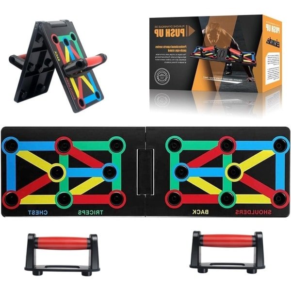 Allecta - Opvouwbare push-upplank voor effectieve krachttraining bovenlichaam.