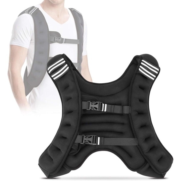 Allecta - Verstelbaar Gewichtsvest 10 kg voor Krachttraining, Hardlopen, Fitness