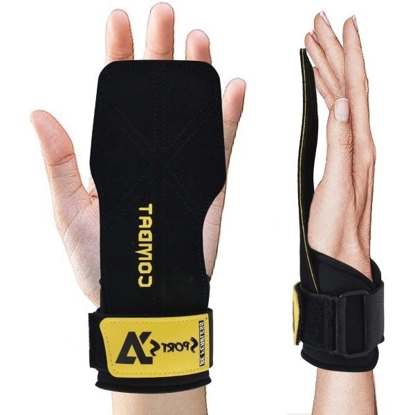 Allecto Plus - Gewichthefbanden voor powerlifting en krachttraining, verstelbare polsbanden voor mannen en vrouwen in het zwart - ideaal voor deadlifting, crossfit en pull-ups