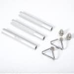 Aluminium Weerstandsbandstang - 3-delige Afneembare Trainingsstang voor Weerstands- en Krachttraining