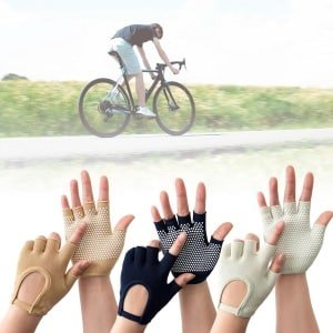 Antislip sport handschoenen, vijfvinger fitness handschoenen, uniseks, geschikt voor krachttraining, gewichtheffen en trainingen in de sportschool.