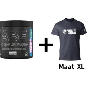 Applied Nutrition - ABE Ultimate Pre-Workout + t-shirt - 315 g - Bubblegum Crush Smaak - 30 servings - Pre-Workout - Pre Workout - Preworkout - Gym - Fitness
