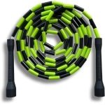 Beaded Jump Rope - 3m Adjustable Quality Beads & Poly Cord - For Freestyle Cardio & Tricks - Suitable for All Levels & Indoor/Outdoor Use.