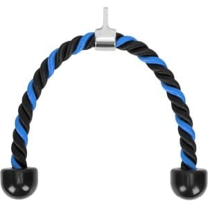 Biceps en triceps krachttraining trekkoord voor universele tricep rope pulldown - Nylon touw met antislip handgrepen voor rug, biceps en triceps(training)