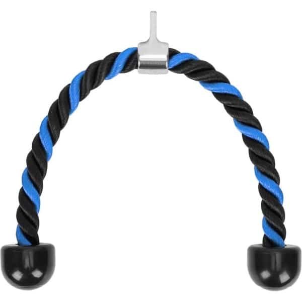 Biceps en triceps krachttraining trekkoord voor universele tricep rope pulldown - Nylon touw met antislip handgrepen voor rug, biceps en triceps(training)