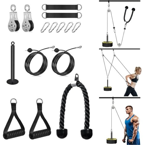 Cable Pulley Systeem voor Krachttraining en Spieropbouw Thuisfitness