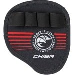 Chiba Grip Support Motivation Grippad zwart/rood voor krachttraining- Maat L/XL