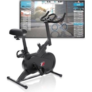 Compacte Hometrainer met Tablet-/Smartphonehouder en Bluetooth - Synchroon met Fitness Apps