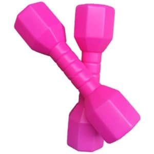 Cosensi - Fitness set voor kinderen | Halters voor kleuterschool | Arm handgewichten en Pilates halters | Thuis gym set voor core krachttraining (Rose Rood)