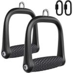 Cosensi - Handvat Grip voor Fitness Workout Bands - Triceps Oefening - Krachttrainer met Roterend Handvat & Karabijnhaak