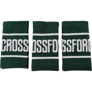 CrossForce COMBIPACK 3x2 Stuks Zweetbanden voor Pols - Polsband - Zweet Wrist Wraps - Unisex Volwassenen - Groen & Wit - Sport - Fitness - CrossFit