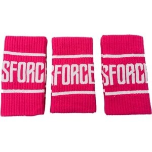 CrossForce COMBIPACK 3x2 Stuks Zweetbanden voor Pols - Polsband - Zweet Wrist Wraps - Unisex Volwassenen - Roze & Wit - Sport - Fitness - CrossFit