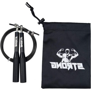 Crossfit fitness springtouw - Srtong springtouw met kogellagers en verstelbare kabel - Afvallen en training